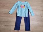 TISSAIA blauwe badstof pyjama maat 10 (140) ~ SJ2049, Nacht- of Onderkleding, Gebruikt, Meisje, Tissaia