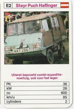Kw1942 autokaartje e2 steyr puch haflinger, Verzamelen, Ophalen of Verzenden, Zo goed als nieuw, Auto's