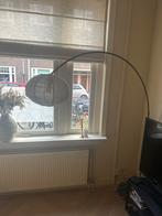 Grijze Vloerlamp met Linnen - Stijlvol Design, Ophalen, Zo goed als nieuw, Metaal, 150 tot 200 cm