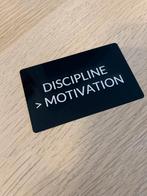 Minimalistisch aluminium motivatiekaartje – kies je quote, Ophalen of Verzenden, Nieuw, Overige thema's