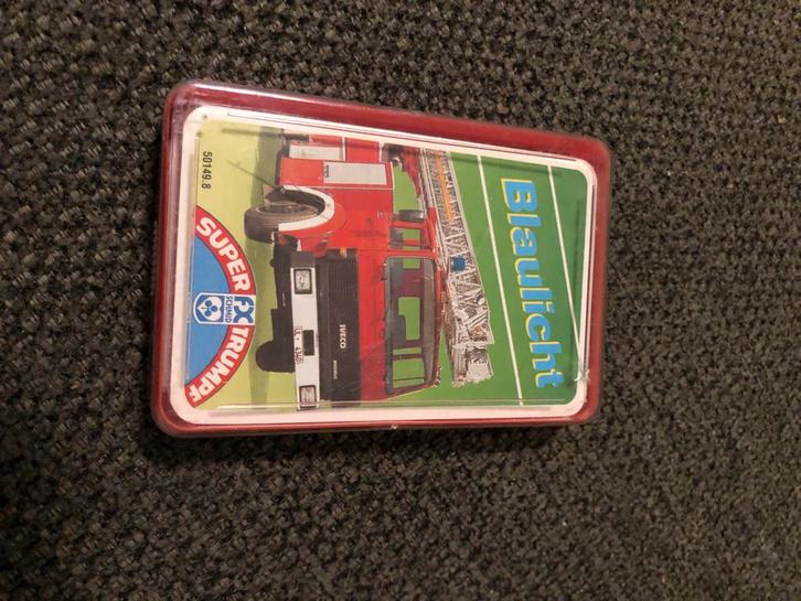 Super Trumpf Blaulicht - Kaartspel kwartet, Hobby en Vrije tijd, Gezelschapsspellen | Kaartspellen, Gebruikt, Een of twee spelers