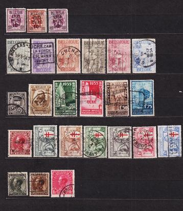België 1933-1934 gestempeld beschikbaar voor biedingen