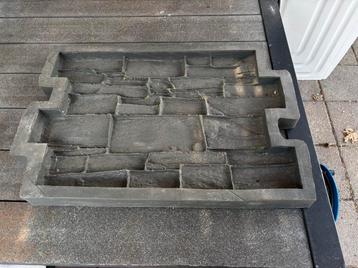 2x Beton mal voor natuursteen tegels beschikbaar voor biedingen