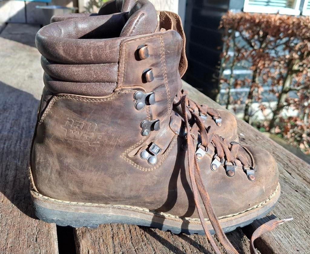 Hanwag bergschoenen cat. C  maat 7 dames, Hanwag, Bruin, Gedragen, Wandelschoenen
