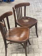 2 thonet cafe stoelen, Huis en Inrichting, Stoelen, Twee, Thonet cafe stoelen, Gebruikt, Bruin