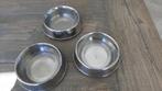 Honden Drinkbak Voerbak Edelstaal - Antislip - 4 stuks, Ophalen of Verzenden, Anti-knoei, Zo goed als nieuw