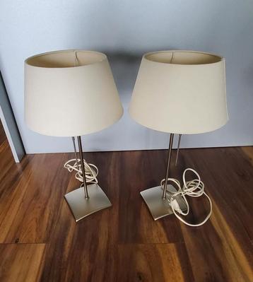 2 schemerlampen rvs beschikbaar voor biedingen