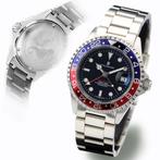 Steinhart Ocean One GMT BLUE-RED horloge, Sieraden, Tassen en Uiterlijk, Horloges | Heren, Overige merken, Staal, Staal, Verzenden