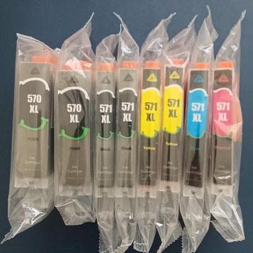 Canon 570XL/571XL huismerk 8 stuks beschikbaar voor biedingen