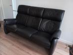 W Schillig comfortabele leren driezitsbank donkerbruin, Huis en Inrichting, Ophalen, Zo goed als nieuw