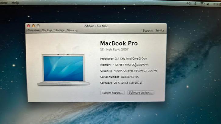 Macbook Pro 2008, Computers en Software, Apple Macbooks, Zo goed als nieuw, MacBook Pro, 13 inch, 2 tot 3 Ghz, Ophalen of Verzenden