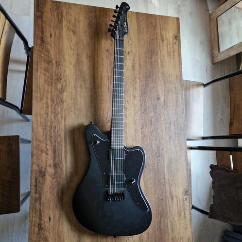 Harley benton jazzmaster with active humbuckers, matt black, Muziek en Instrumenten, Snaarinstrumenten | Gitaren | Elektrisch