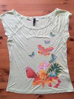 Mintgroene 40 top H&M vlinders bloemen egf, Kleding | Dames, Tops, Maat 38/40 (M), H&M, Ophalen of Verzenden, Zo goed als nieuw