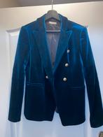 Blauwe velvet blazer - Maat M, Kleding | Dames, Maat 38/40 (M), Blauw, Ophalen of Verzenden, Zo goed als nieuw