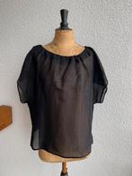 Zwarte Zijde Blouse van ALL SAINTS, maat 44! NIEUW!, ALL SAINTS, Zwart, Maat 42/44 (L), Nieuw