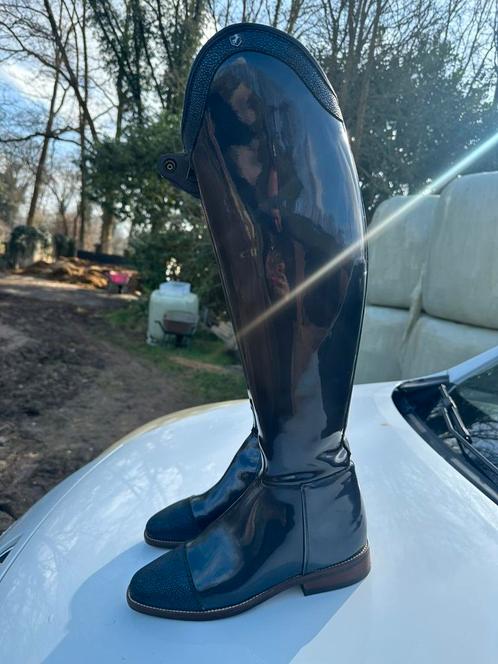 Laklaars donkerblauw met glitterdetails maat 40 ZGAN Lipica, Dieren en Toebehoren, Paardrijkleding, Zo goed als nieuw, Schoeisel