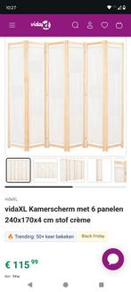 Kamerscherm / kamerverdeler met 6 panelen 240x170, Huis en Inrichting, Ophalen, Zo goed als nieuw