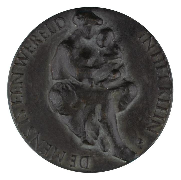 PENNING VPK 1962 Christien Nijland : Geboortepenning, Postzegels en Munten, Penningen en Medailles, Brons, Nederland, Verzenden