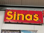 Vintage SINAS Reclamebord - 120x40 cm, Ophalen