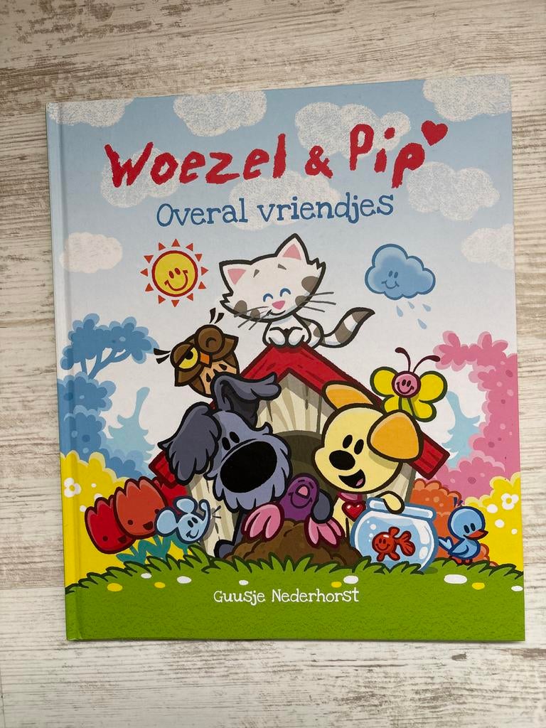 Woezel & Pip - Overal vriendjes, Ophalen of Verzenden, Zo goed als nieuw, Uitklap-, Voel- of Ontdekboek, 1 tot 2 jaar