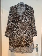 Geweldige lange tijgerprint blouse maat  L / XL, Maat 42/44 (L), Ophalen of Verzenden, Bruin, Zo goed als nieuw