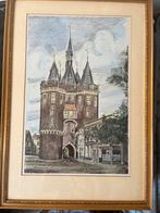 Jan Wilmink. Pentekening in kleur, Antiek en Kunst, Ophalen
