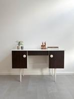 Vintage sixties houten bureau duotone, jaren 60, Ophalen, Gebruikt, Onbekend, Onbekend