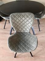 Set van 4 groene eetkamerstoelen, Huis en Inrichting, Stoelen, Ophalen, Gebruikt, Overige kleuren, Vier