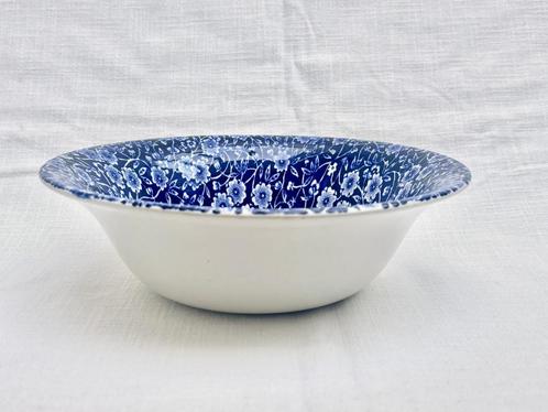 Burleigh - Blue Calico - Schaal (21,5 cm), Huis en Inrichting, Keuken | Servies, Zo goed als nieuw, Schaal of Schalen, Aardewerk