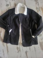 Suededine jas met lammy, Kleding | Dames, Ophalen of Verzenden, Nieuw, Maat 42/44 (L), Zwart