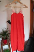 Orange-red lace dress, Oranje, Ophalen of Verzenden, Maat 36 (S), Gedragen