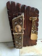 Vintage schoenlepelhouder met schoenlepel, Ophalen of Verzenden