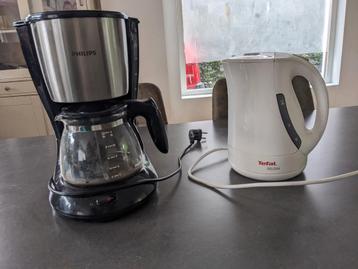 Waterkoker + koffiezetapparaat beschikbaar voor biedingen