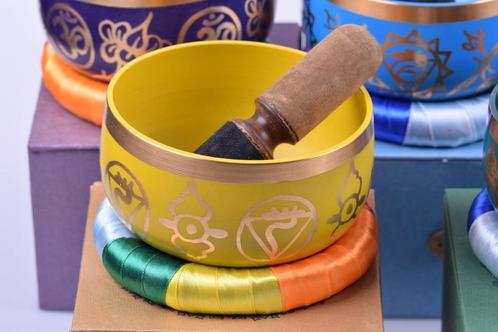 7 Tibetaanse Chakra klankschalen, Muziek en Instrumenten, Percussie, Nieuw, Overige soorten, Ophalen of Verzenden