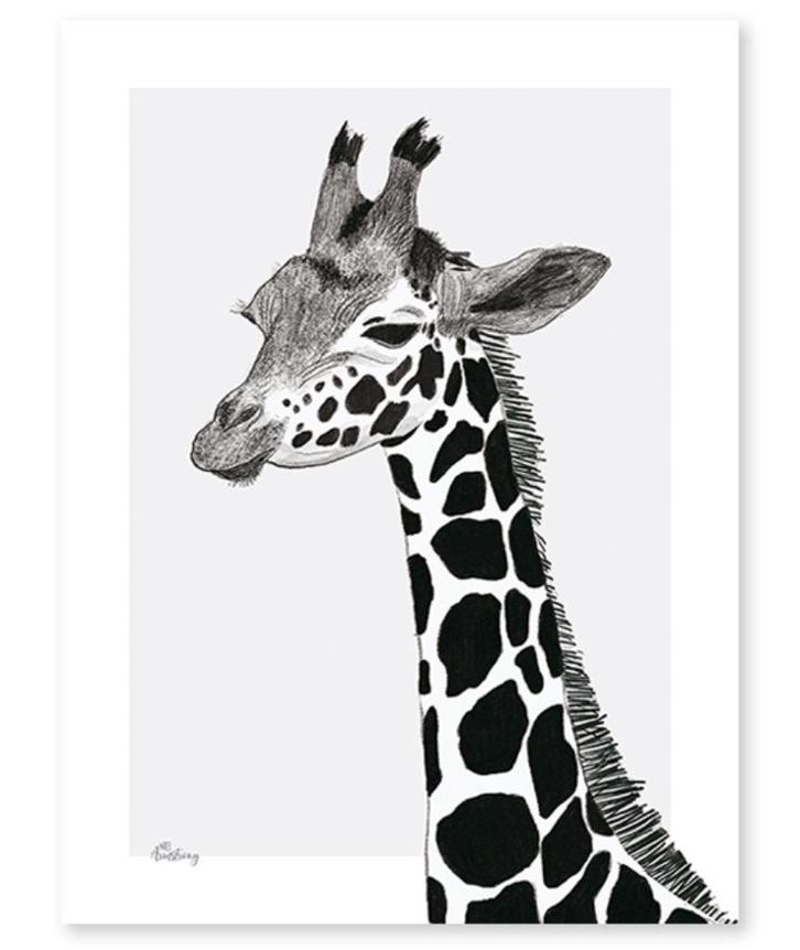Kinderposter Giraffe Lilipinso, Kinderen en Baby's, Kinderkamer | Inrichting en Decoratie, Nieuw, Wanddecoratie, Ophalen of Verzenden