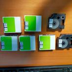 Dymo tape black on white YD45803 set van 7 stuks ``NIEUW``, Computers en Software, Labelprinters, Ophalen, Nieuw