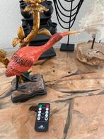 Kandelaar kraanvogel incl 2 led kaarsen, Huis en Inrichting, Ophalen