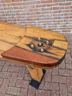Zijzwaard platbodem tafel mast sidetable bar smalle eettafel, Ophalen of Verzenden, Victormaakthet, Info@victormaakthet.nl, Www.victormaakthet.nl
