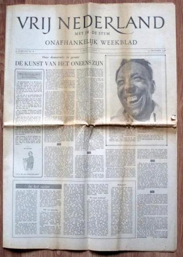 Simon Carmiggelt in "Vrij Nederland" - 31 december 1948. beschikbaar voor biedingen