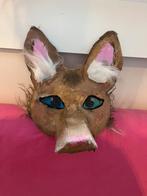Zelfgemaakt dierenmasker - wolf (Therian/Furry), Ophalen of Verzenden, Gebruikt, Overige typen
