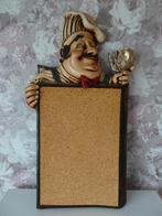 Grappige decoratie Kok met prikbord, Huis en Inrichting, Woonaccessoires | Overige, Ophalen, Zo goed als nieuw