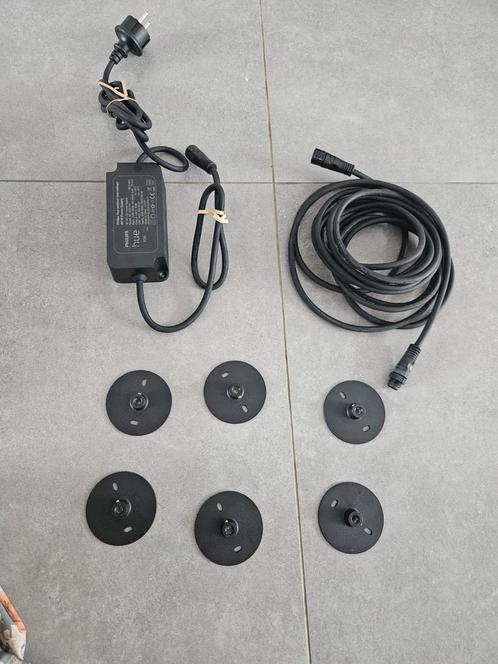 Philips Hue voedingsadapter en 5m verlengkabel, Tuin en Terras, Buitenverlichting, Nieuw, Aluminium, Minder dan 50 watt, Ophalen