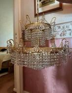 Elegante kroonluchter met kristallen, Ophalen, Zo goed als nieuw, Glas
