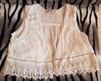 Bershka cropped vest gebroken wit maat s gehaakt vesten, Verzenden, Wit, Bershka, Zo goed als nieuw