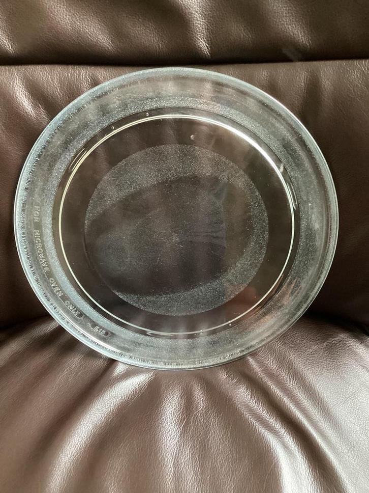 Glazen draaiplateau draaischijf voor magnetron oven E 15, Huis en Inrichting, Woonaccessoires | Schalen en Manden, Zo goed als nieuw