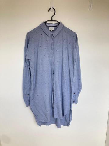  Dante6 floryn dot tuniek blouse blauw maat 2/S  beschikbaar voor biedingen