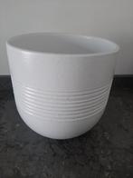 Bloempot / plantenpot, wit, 22,5 cm, Rond, Binnen, Ophalen of Verzenden, Zo goed als nieuw