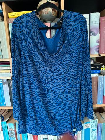 Blauwe Mart Visser blouse/tuniek,  maat 44/46 beschikbaar voor biedingen