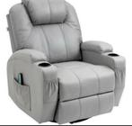 Massagestoel met voetensteun, 8 vibratiepunten, 5 modi nieuw, Huis en Inrichting, Fauteuils, Ophalen of Verzenden, Nieuw