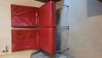 2 Rode HVS Stoelen, Huis en Inrichting, Gebruikt, Twee, Fanta Tomato A, Ophalen of Verzenden